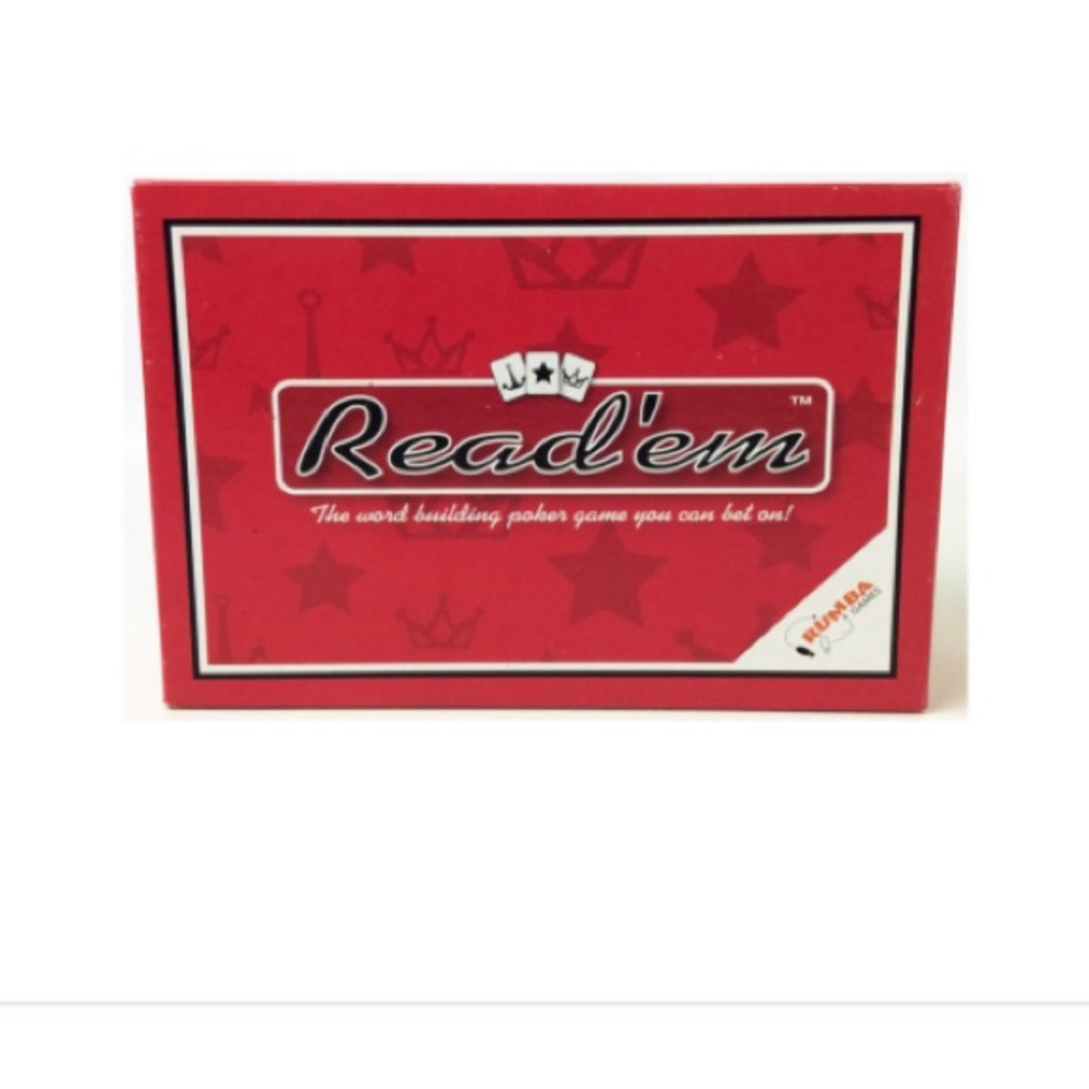 NWT Read’em word-building Read Em POKER GAME you can bet on